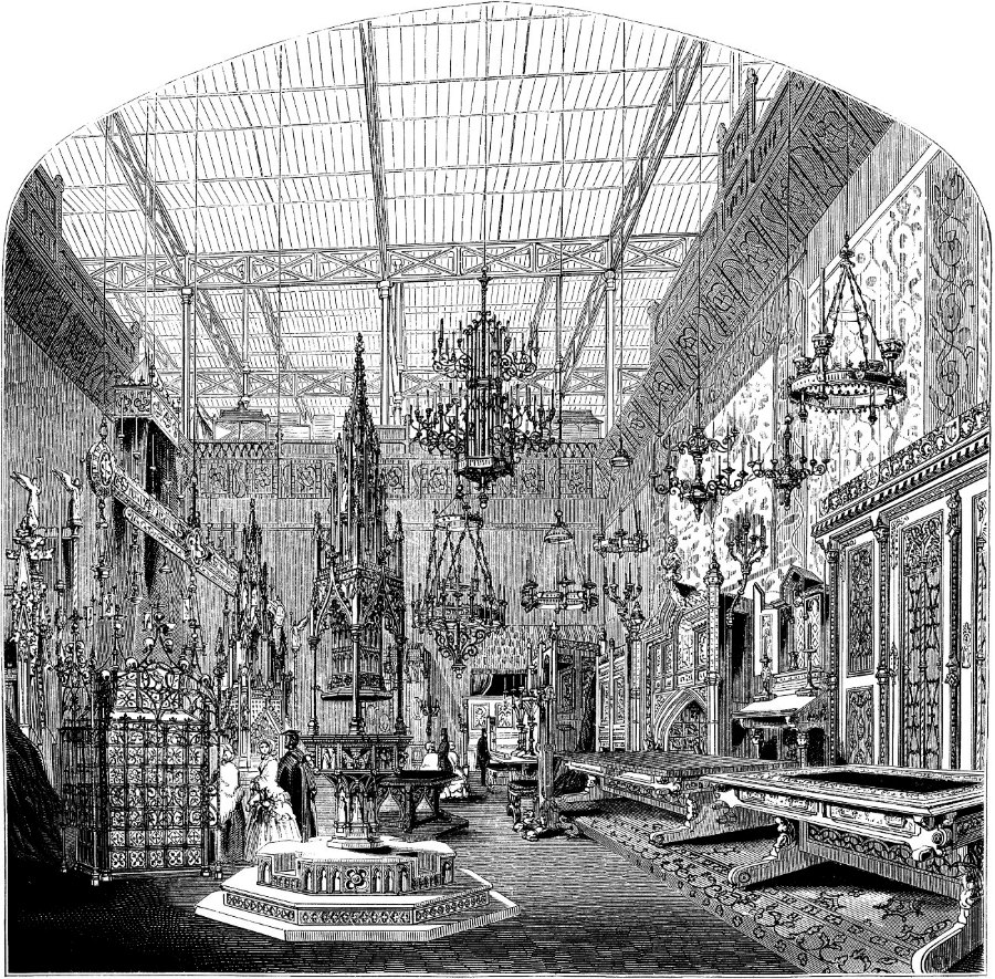 The Medieval Court at the Great Exhibition (1851), from the Art Journal Illustrated Catalogue